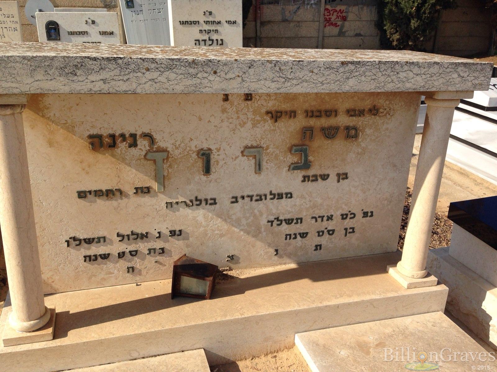 מצבתו של שבת ברוך