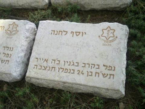מצבתו הריקה של יוסף לינה