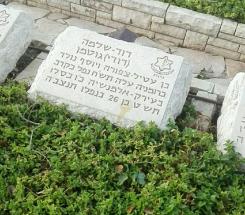 הקבר של דוד גוטמן, בית העלמין הצבאי חיפה